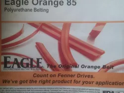 Printing in Polyurethane Rubber using Fenner Drives' Eagle Orange