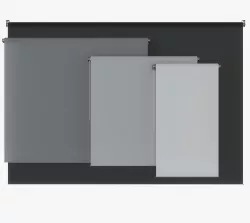 Roller Blinds Animated 3D model