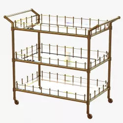 SCARLETT TROLLEY in brass finish 3D model