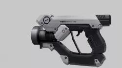 Sci - fi Gun Low-poly  3D model