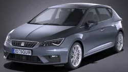 Seat Leon 2017 3D model
