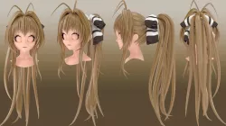 Sento Hair style 3d 3D model
