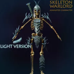 Skeleton Warlord Light Version Low-poly  3D model