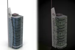 Skyscraper Low-poly  3D model