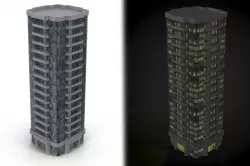 Skyscraper Low-poly  3D model