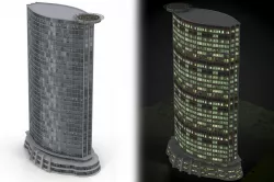 Skyscraper Low-poly  3D model