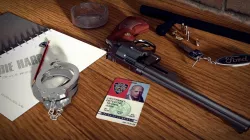 Smith Wesson Model 29 and Handcuff Low-poly  3D model