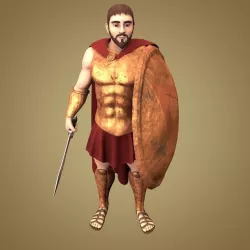 Spartan Hoplite 3D model