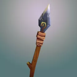 Spear Low-poly  3D model