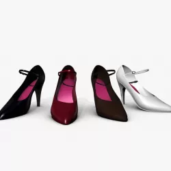 Stiletto Low-poly  3D model