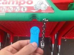 Substitute of coing for supermarket cart