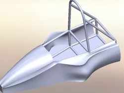 Surfacing on chassis of an F1 car
