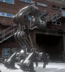 The Walking Mech Neck Basic Version Low-poly  3D model