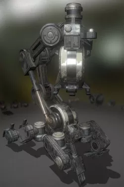 The Walking Mech Neck Old Version Low-poly  3D model