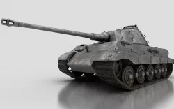 Tiger II Tank WW2 3D model