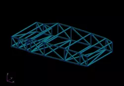 Tubular Space Frame Solar Car Chassis