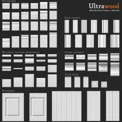Ultrawood architectural decor 3D model