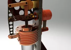 Vertical stirling engine