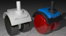 Wheel for furniture pieces