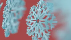 Xmas Snow Flakes Low-poly  3D model