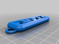 Zx6r Keychain (Negative, Rounded Rectangle)