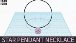 [1DAY_1CAD] STAR PENDANT NECKLACE