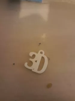 3d shape keychain