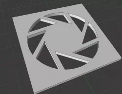 Aperture Science logo Stencil