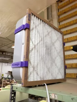 Box fan filter clips
