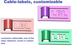 Cable-Label, customizable