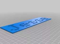 Custom brick nameplate