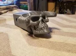 Demon Skull receiver hitch cover