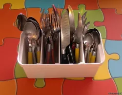 Divider for Ikea container