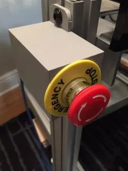 Emergency Stop Push Button Box 8020 mount