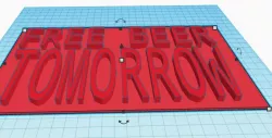 Free Beer Tomorrow Sign