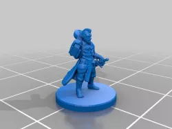 Halfling Bard Miniature