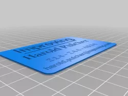 Harold Improving Business Card