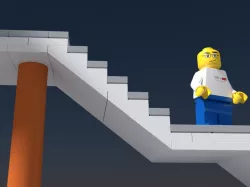 Lego compatible modular stairs