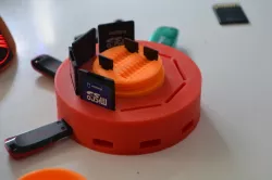 Micro SD Card + SD Card + USB flash drive organizer