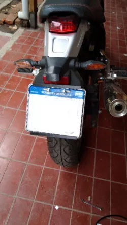 Motorcycle licence plate (Argentinean)