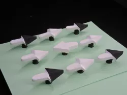 Motorized Rightward Pointing Arrow Illusion