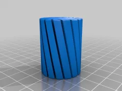 My Customized CNC Spiral vase linear bushing