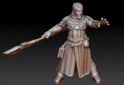 Nameless witcher with glaive