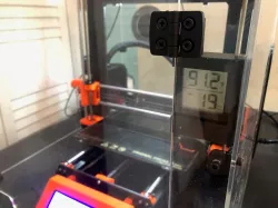 Prusa Enclosure Temperature Gauge Holder