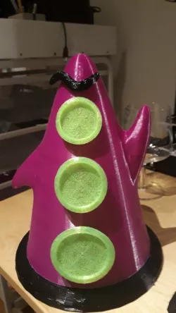 Purple tentacle - cup and base split