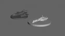 ROBOTECH Inherit the Stars RRT Strategy GAME PIECES Earth Defense Forces (RDF ASC EBSIS) Assault Shuttle