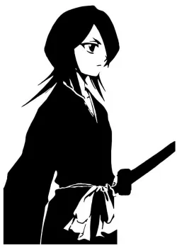 Rukia Kuchiki stencil