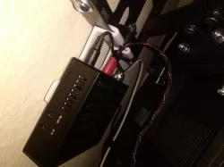 Satelite receiver mount for TV wall mount