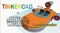 Simple Landspeeder with Tinkercad