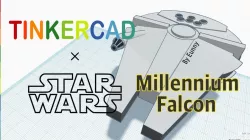 Simple Millennium Falcon with Tinkercad